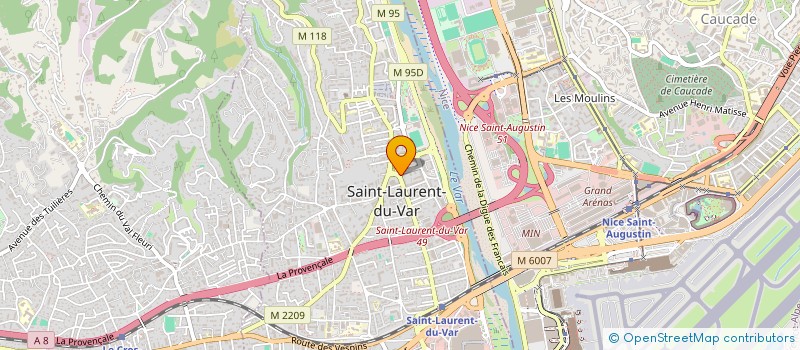 localisation de l'entreprise A3C à SAINT-LAURENT-DU-VAR