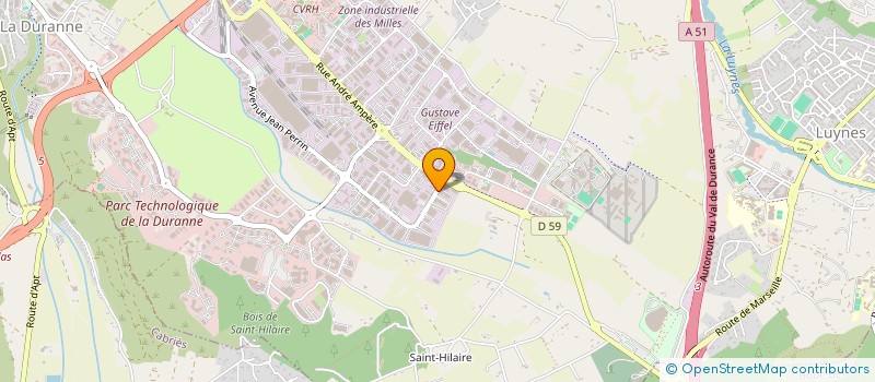 localisation de l'entreprise A3C à AIX-EN-PROVENCE