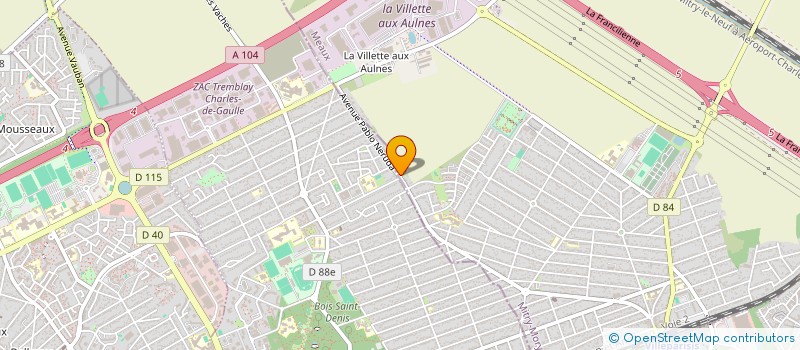 localisation de l'entreprise A3C (AGENCE COMMERCIALE CLAUDE CHOLET)  MITRY-MORY