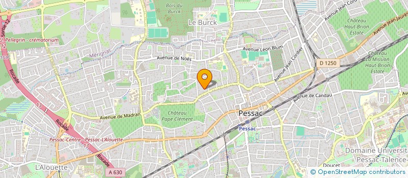 localisation de l'entreprise A3C ALPHA à PESSAC