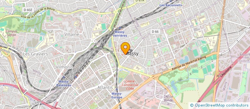 localisation de l'entreprise A3C IMMO à MASSY