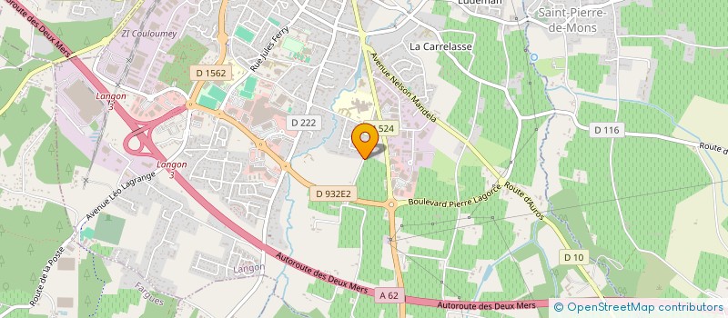 localisation de l'entreprise A3C IMPULSION  LANGON