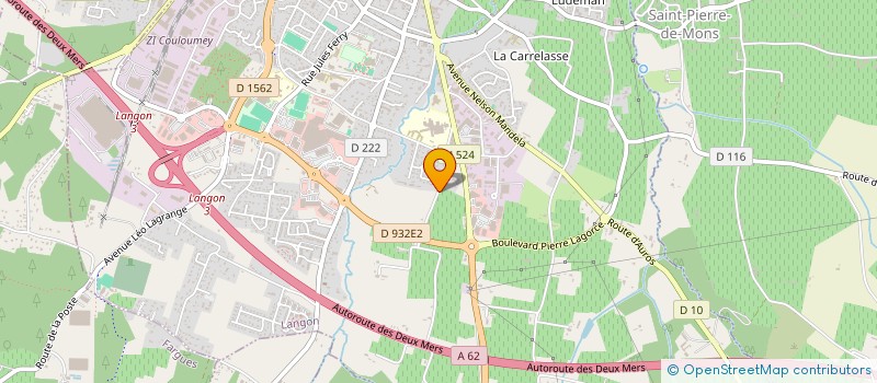 localisation de l'entreprise A3C LANGON IMMOBILIER à LANGON