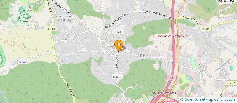 localisation de l'entreprise A3C PLOMBERIE  CABRIES