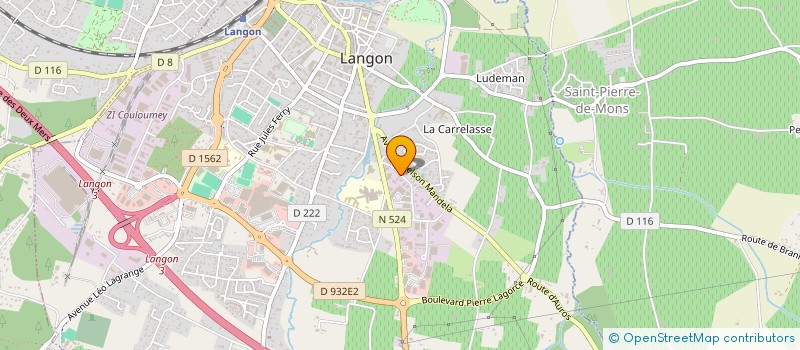 localisation de l'entreprise A3C SUD GIRONDE IMMO à LANGON