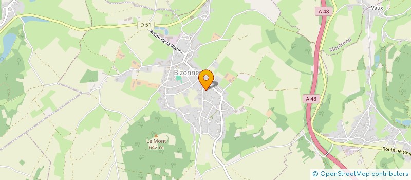 localisation de l'entreprise A3D DRONE ISERE  BIZONNES