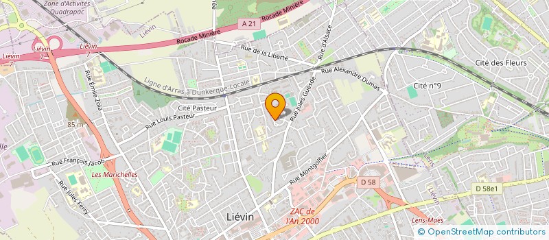 localisation de l'entreprise A3D ENERGIE à LIEVIN