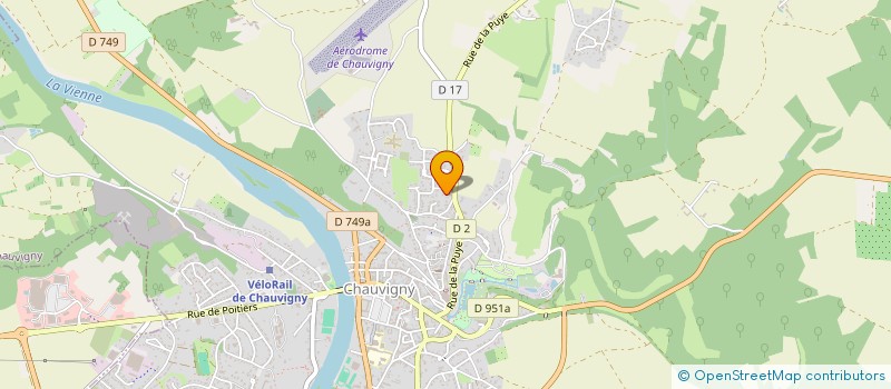 localisation de l'entreprise A3E  CHAUVIGNY