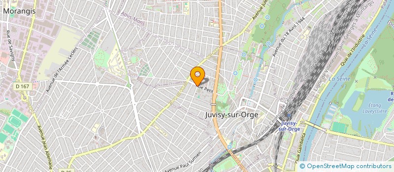 localisation de l'entreprise A3F à JUVISY-SUR-ORGE