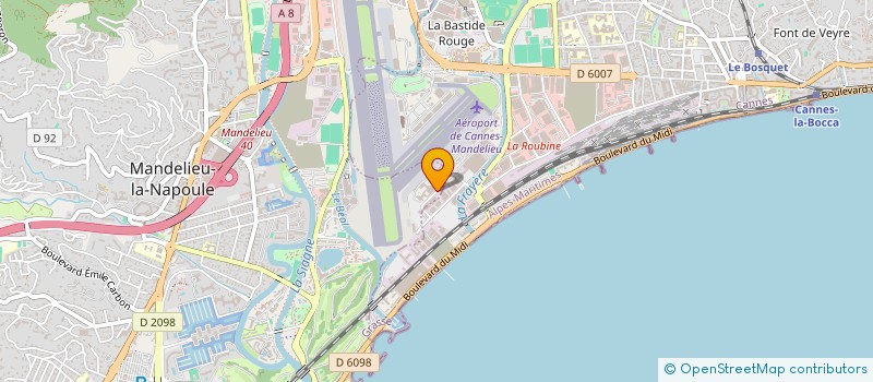 localisation de l'entreprise A3FA à MANDELIEU-LA-NAPOULE