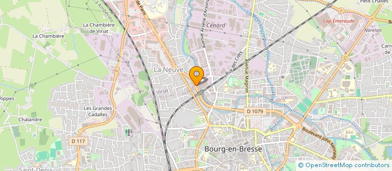 localisation de l'entreprise A3H - AIDE ASSIST AUX AINES HANDICAPES à VIRIAT