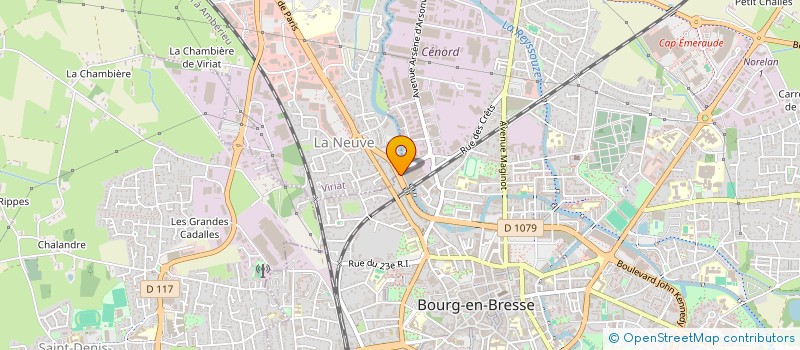 localisation de l'entreprise A3H TRANSPORTS  VIRIAT