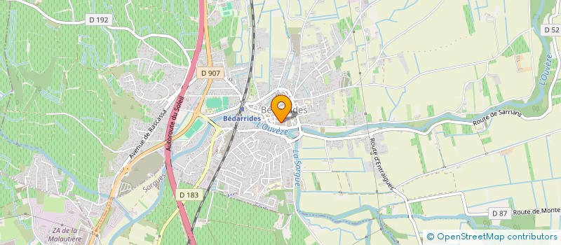 localisation de l'entreprise A3JV  BEDARRIDES