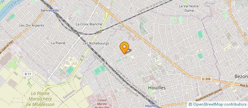 localisation de l'entreprise A3L  HOUILLES