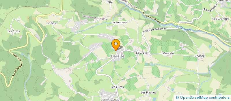 localisation de l'entreprise A3L  VINDRY-SUR-TURDINE