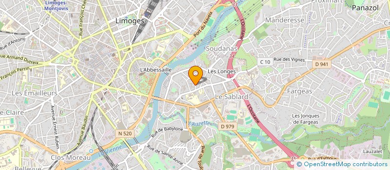 localisation de l'entreprise A3L FINANCES à LIMOGES