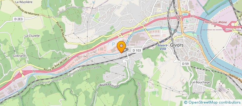 localisation de l'entreprise A3L HOME à GIVORS