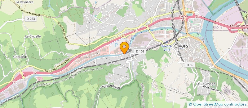 localisation de l'entreprise A3L IMMO  GIVORS