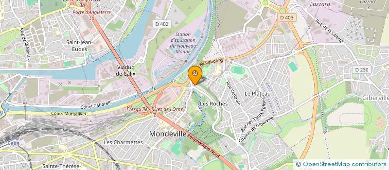 localisation de l'entreprise A3M à MONDEVILLE
