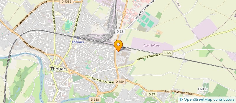 localisation de l'entreprise A3M à THOUARS