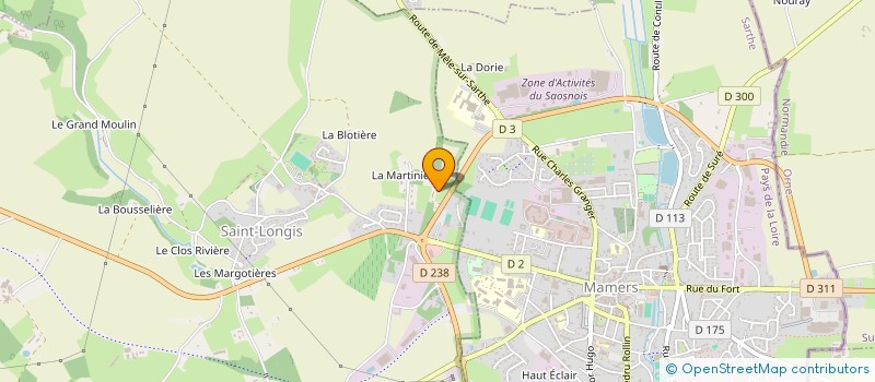 localisation de l'entreprise A3MJ  SAINT-LONGIS