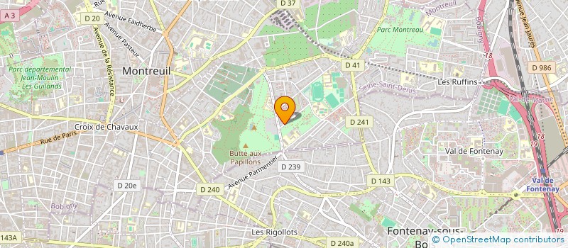 localisation de l'entreprise A3MSD à MONTREUIL