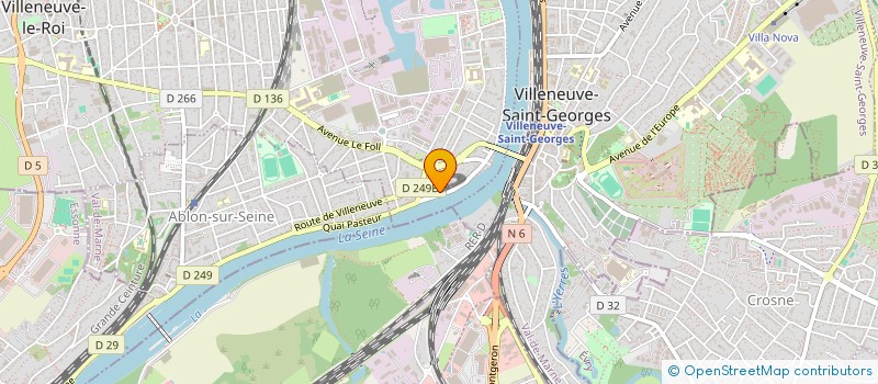 localisation de l'entreprise A3N ARCHITECTURE à VILLENEUVE-LE-ROI