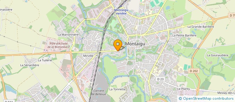 localisation de l'entreprise A3NERGY à MONTAIGU-VENDEE
