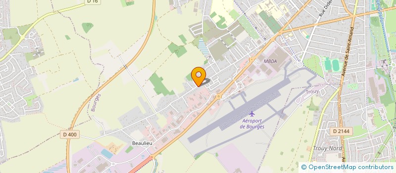 localisation de l'entreprise A3P  BOURGES