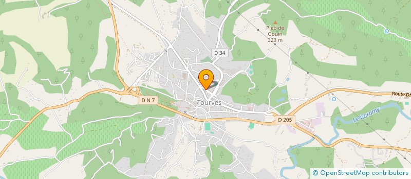 localisation de l'entreprise A3P CONCEPT FERMETURES  TOURVES