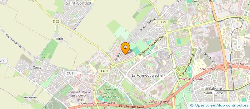 localisation de l'entreprise A3PROD  CAEN