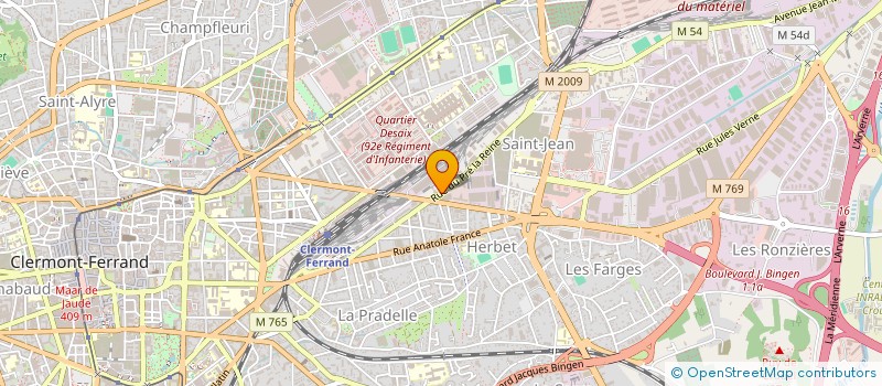 localisation de l'entreprise A3R AUVERGNE à CLERMONT-FERRAND
