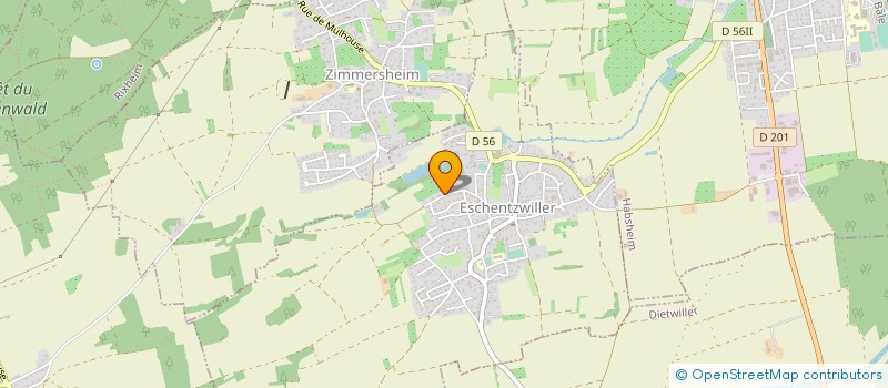 localisation de l'entreprise A3S  ESCHENTZWILLER