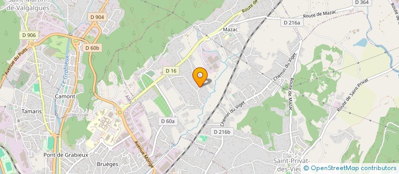 localisation de l'entreprise A3S EGLANTIER  SAINT-PRIVAT-DES-VIEUX