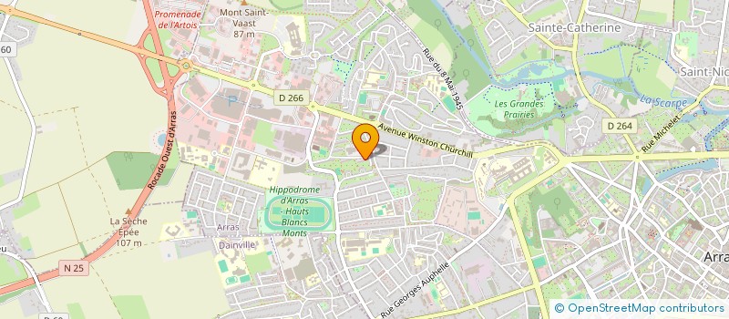 localisation de l'entreprise A3S TRANSPORT à ARRAS