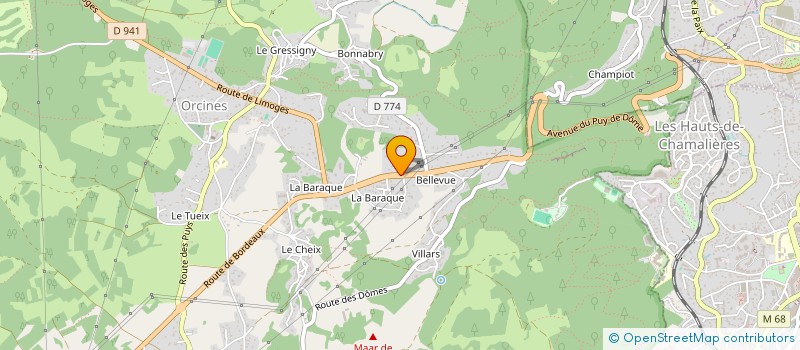 localisation de l'entreprise A3SC à ORCINES