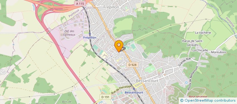 localisation de l'entreprise A3SH IMMO à BESSANCOURT