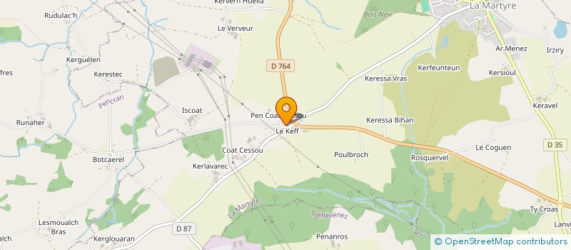 localisation de l'entreprise A3TP  LA MARTYRE