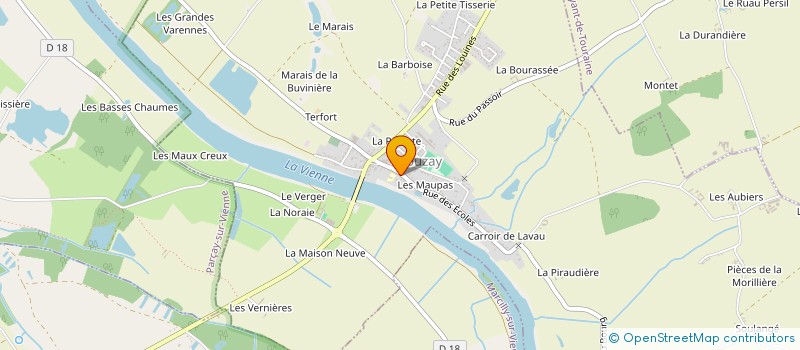 localisation de l'entreprise A3X  POUZAY