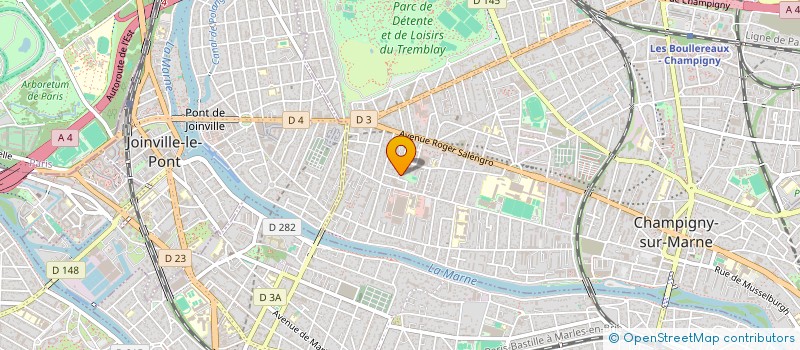 localisation de l'entreprise A3Z à CHAMPIGNY-SUR-MARNE
