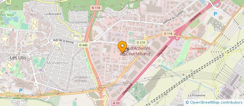 localisation de l'entreprise A4 à LES ULIS