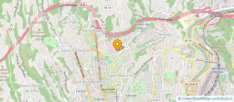 localisation de l'entreprise A4 ARCHITECTES à NICE