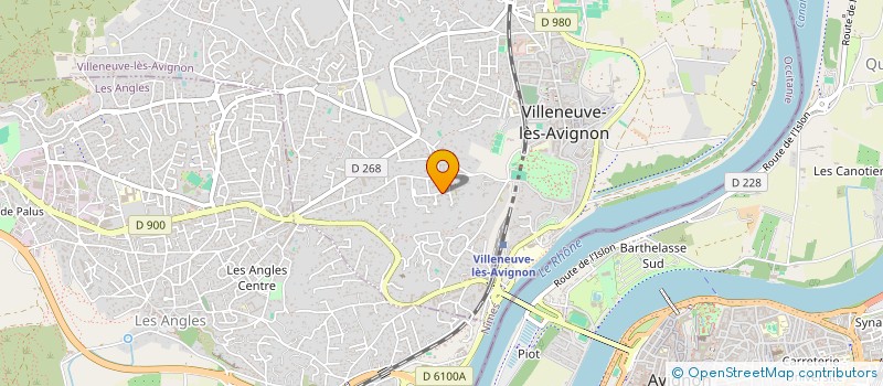 localisation de l'entreprise A4 IMMOBILIER LES PINS  VILLENEUVE-LES-AVIGNON