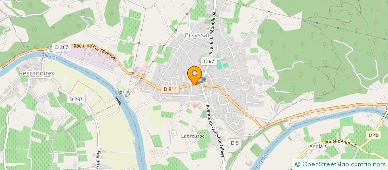 localisation de l'entreprise A4 - MT  PRAYSSAC