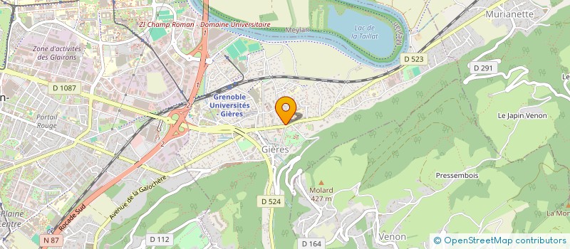 localisation de l'entreprise A4 REPROGRAPHIE  GIERES