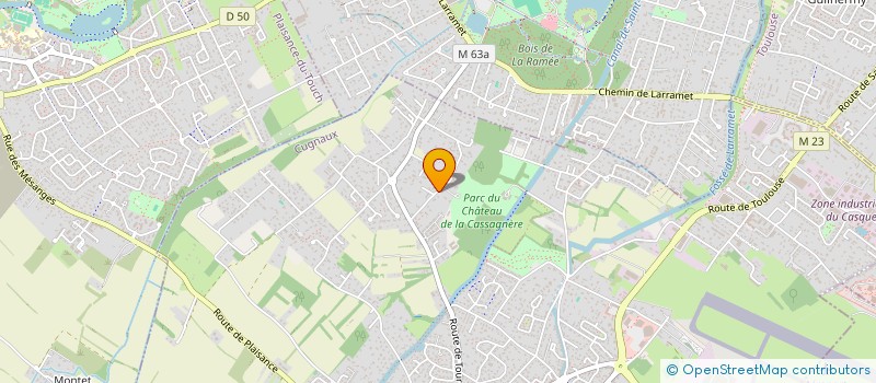 localisation de l'entreprise A4A  CUGNAUX