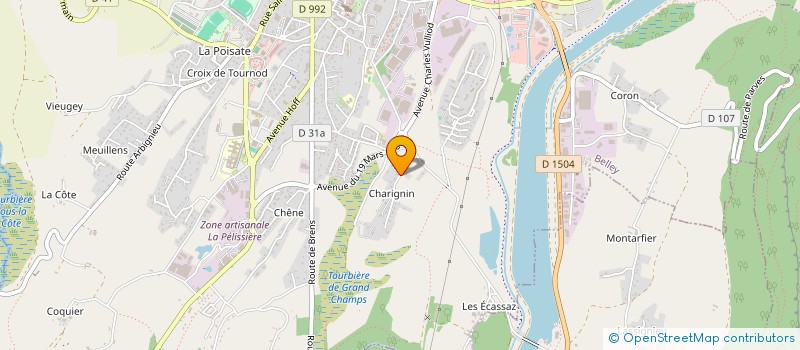 localisation de l'entreprise A4G PROMOTION  BELLEY