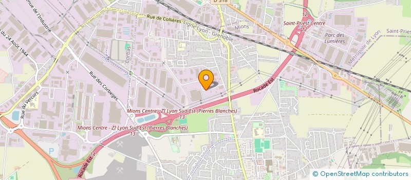 localisation de l'entreprise A4S  MIONS