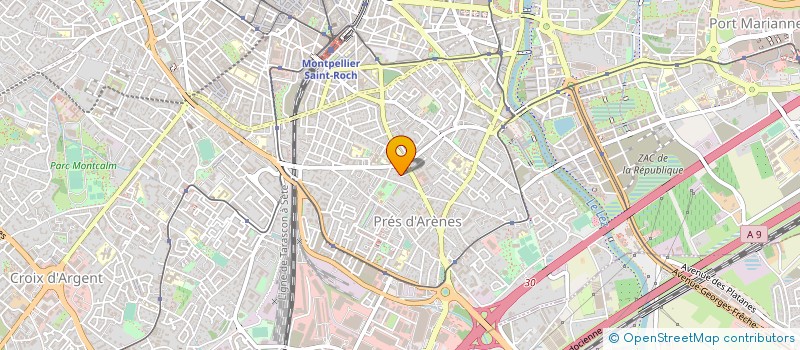 localisation de l'entreprise A4SECURITE à MONTPELLIER