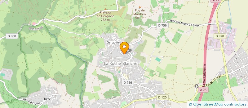 localisation de l'entreprise A4T8  LA ROCHE-BLANCHE